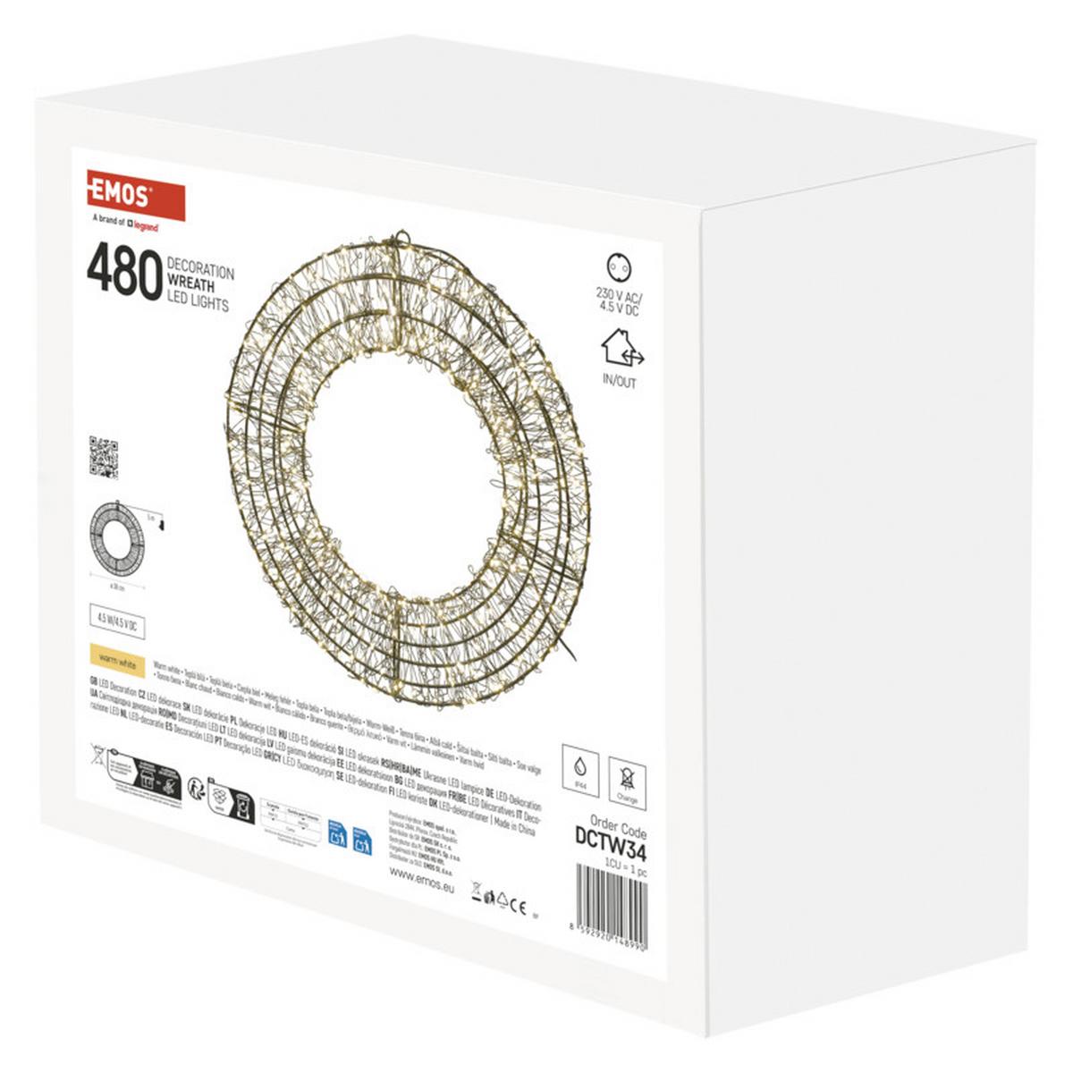 DEKORAČNÉ LED SVIETIDLO 480LED METAL - čierna, Design, kov