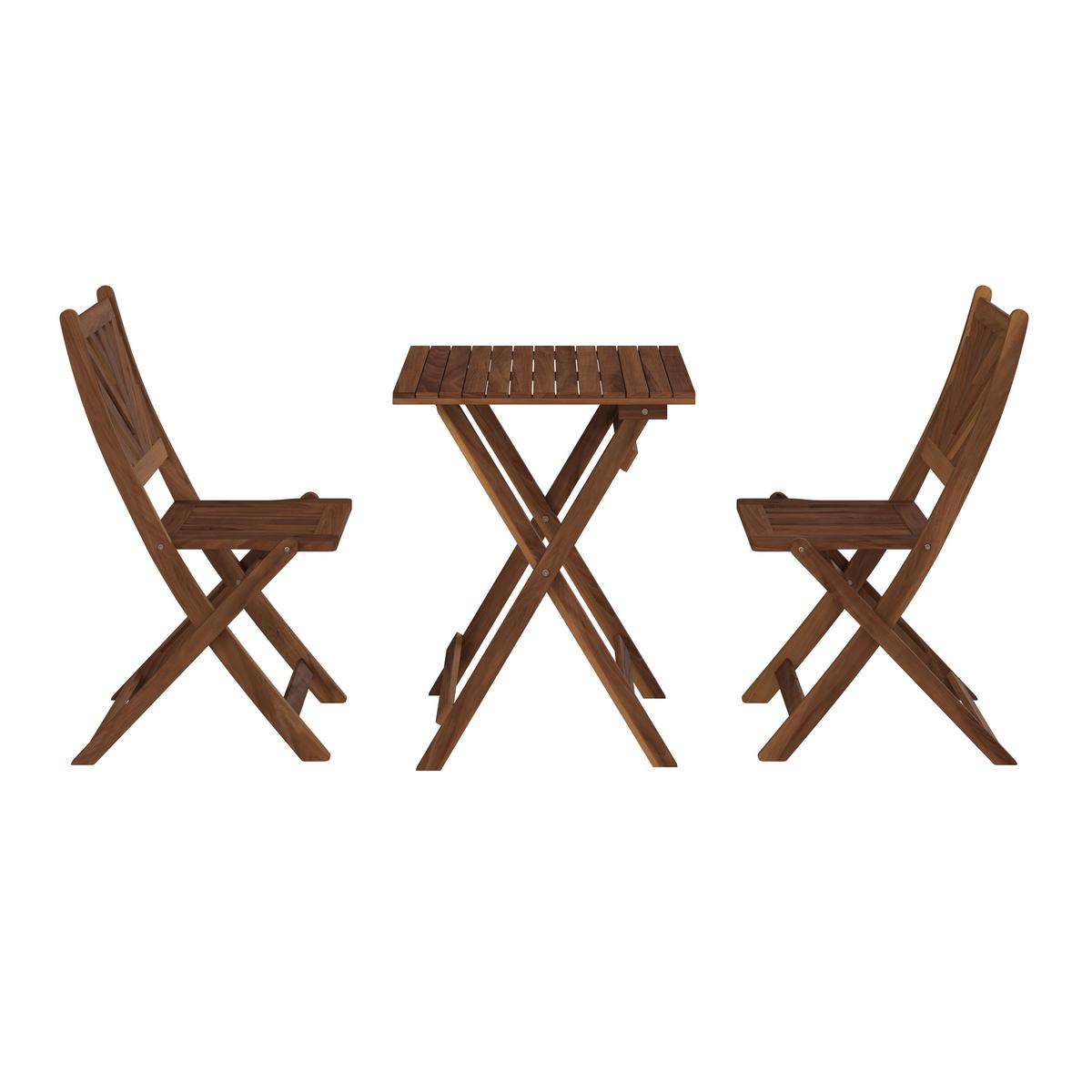 SADA NA BALKON NURI - barvy akácie, Natur, dřevo - Mömax