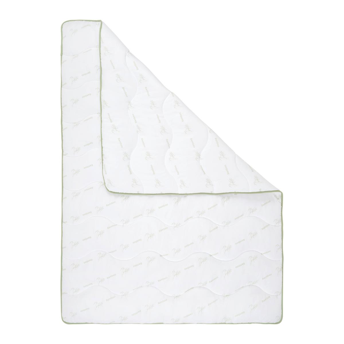 PREŠÍVANÁ PRIKRÝVKA BAMBUS - biela, textil/plast (135/200cm) - Nadana