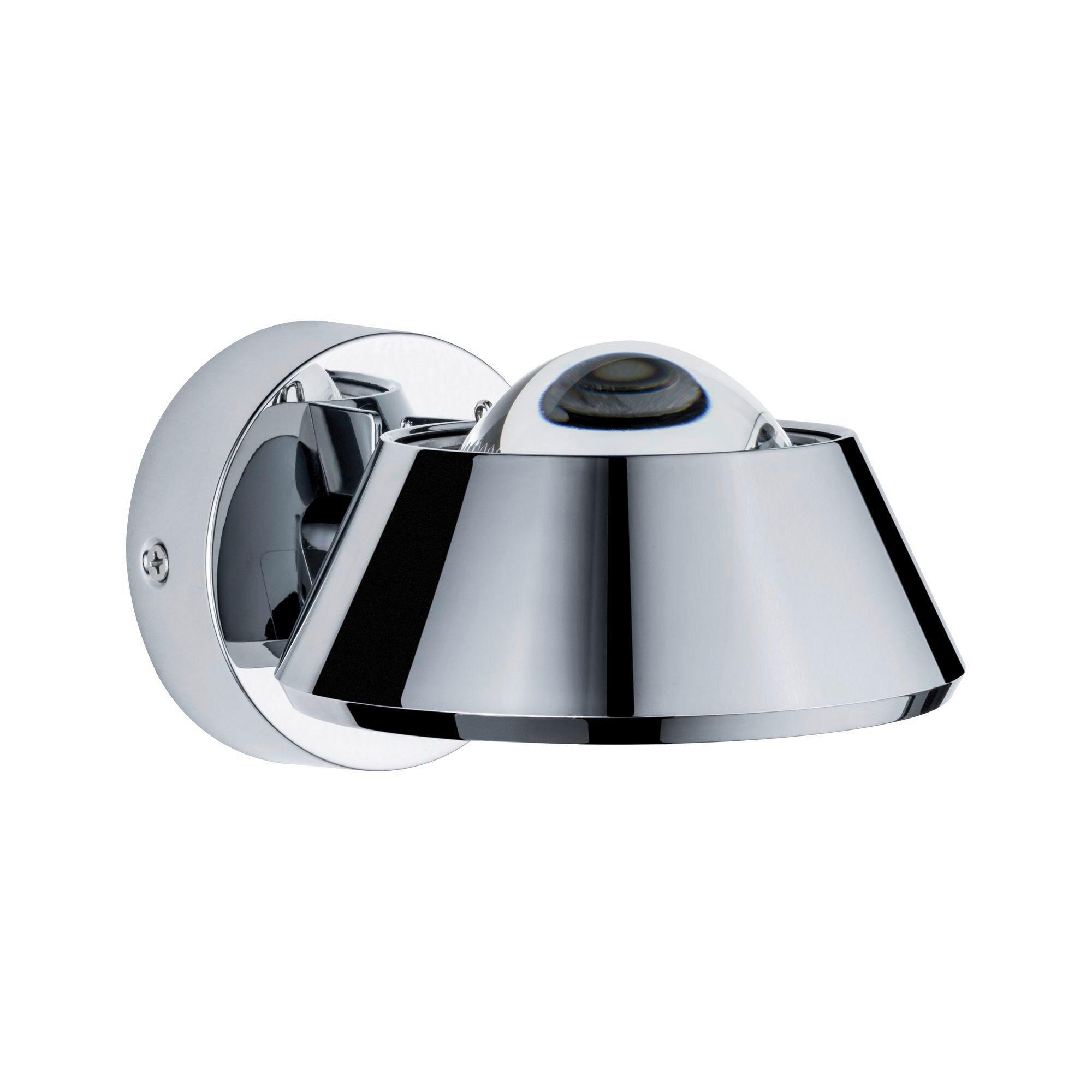 LED-Wandleuchte Ip44 1-Flammig Chromfarben