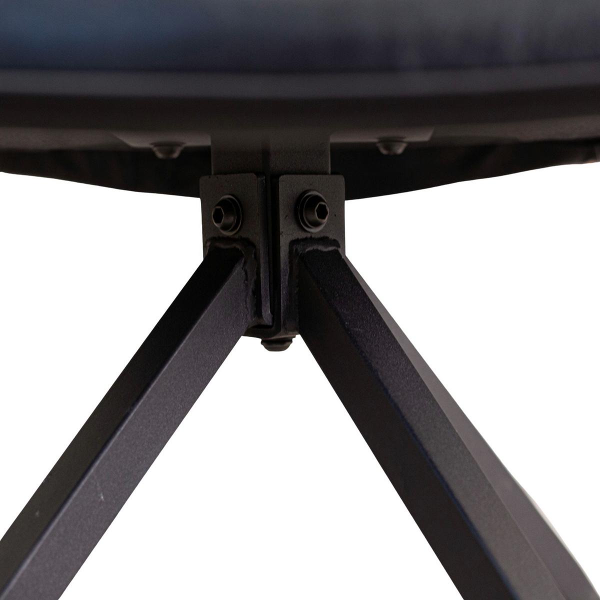 Armlehnstuhl-set Gabi Schwarz - Schwarz, KONVENTIONELL, Textil/Metall (62/82/61cm) - MID.YOU