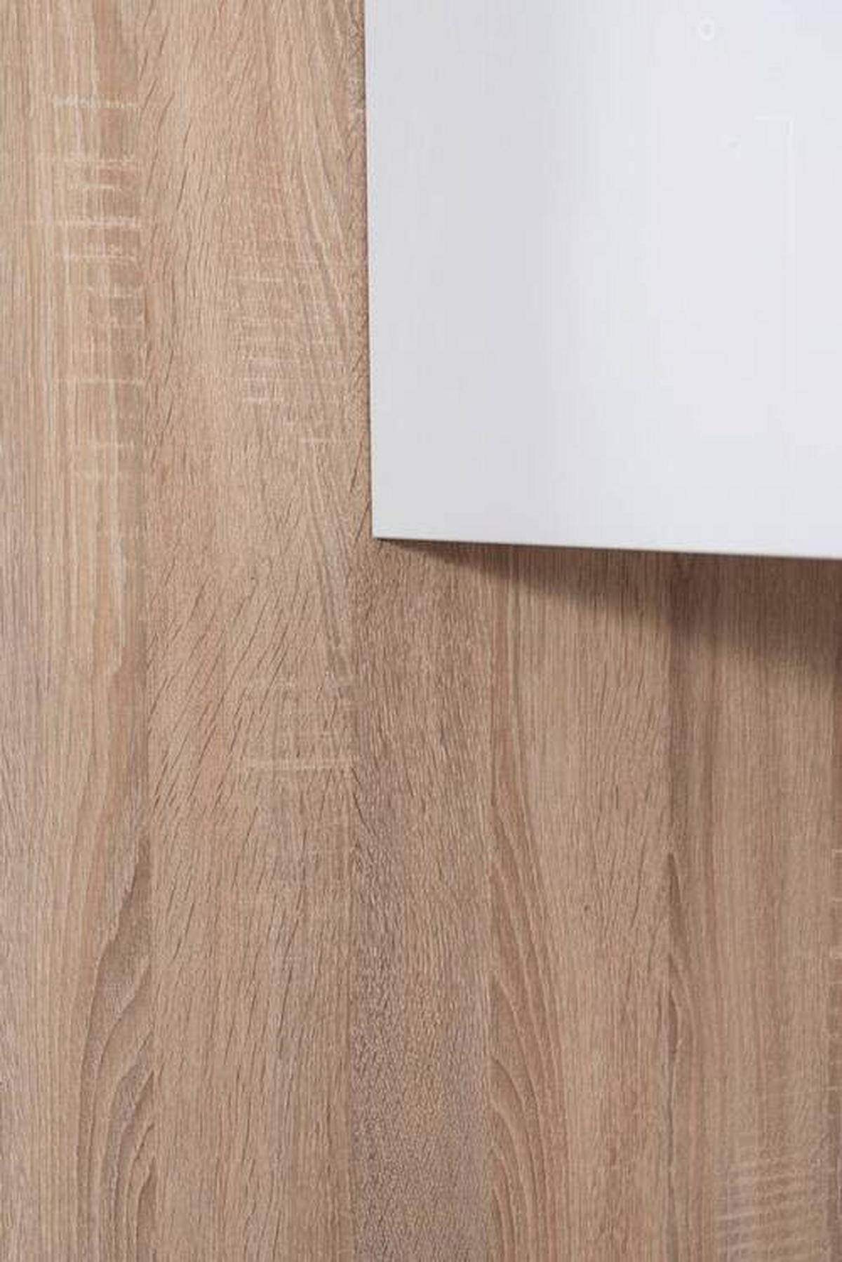 Küchenzeile Premium M. Geräten 380 Cm Weiß/eiche Dekor - Eichefarben/Weiß Hochglanz, Basics, Holzwerkstoff (380cm) - Respekta