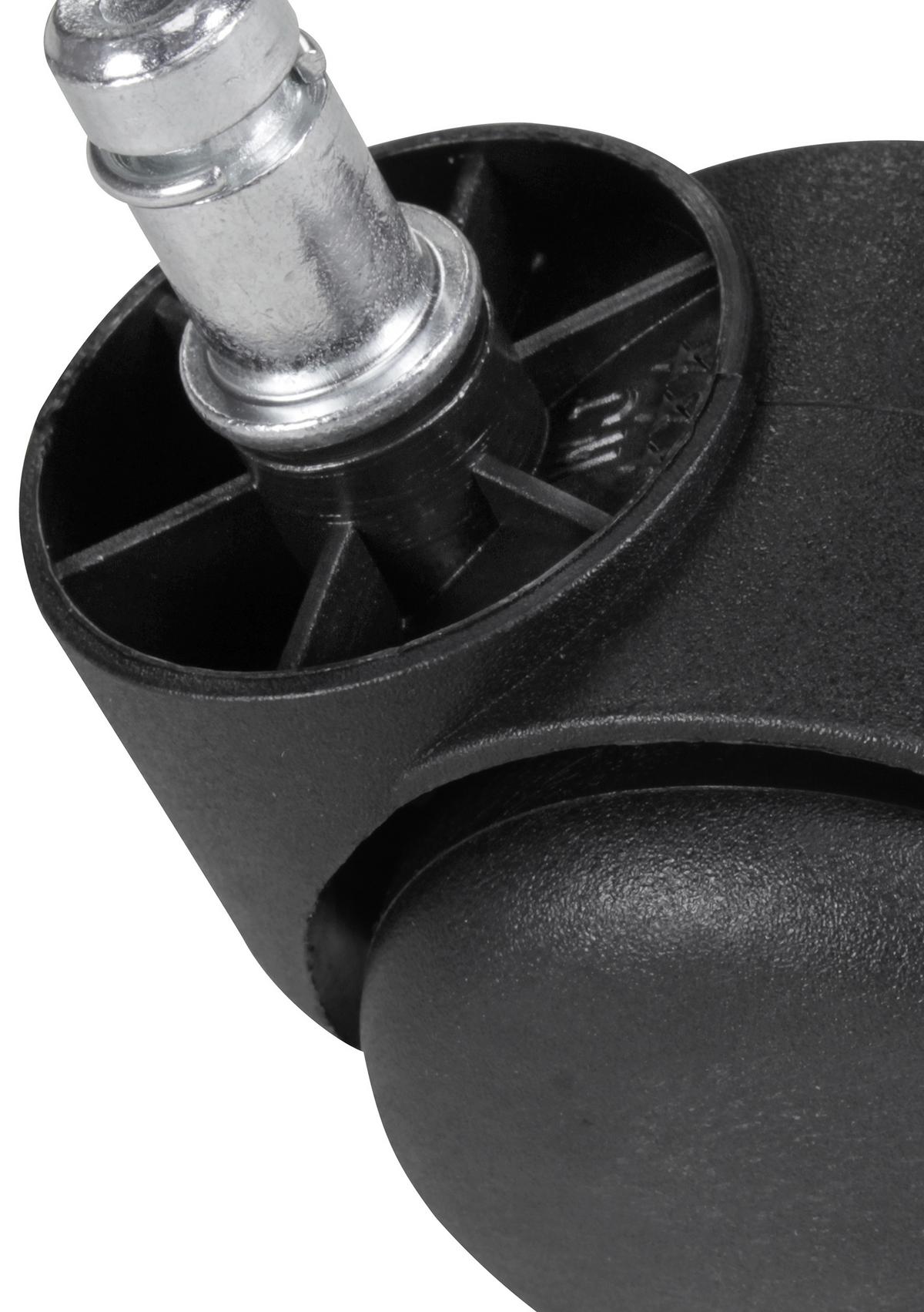 Drehstuhlrolle Ø 5 Cm 5er-Set - Schwarz, Basics, Kunststoff (5cm) - MID.YOU