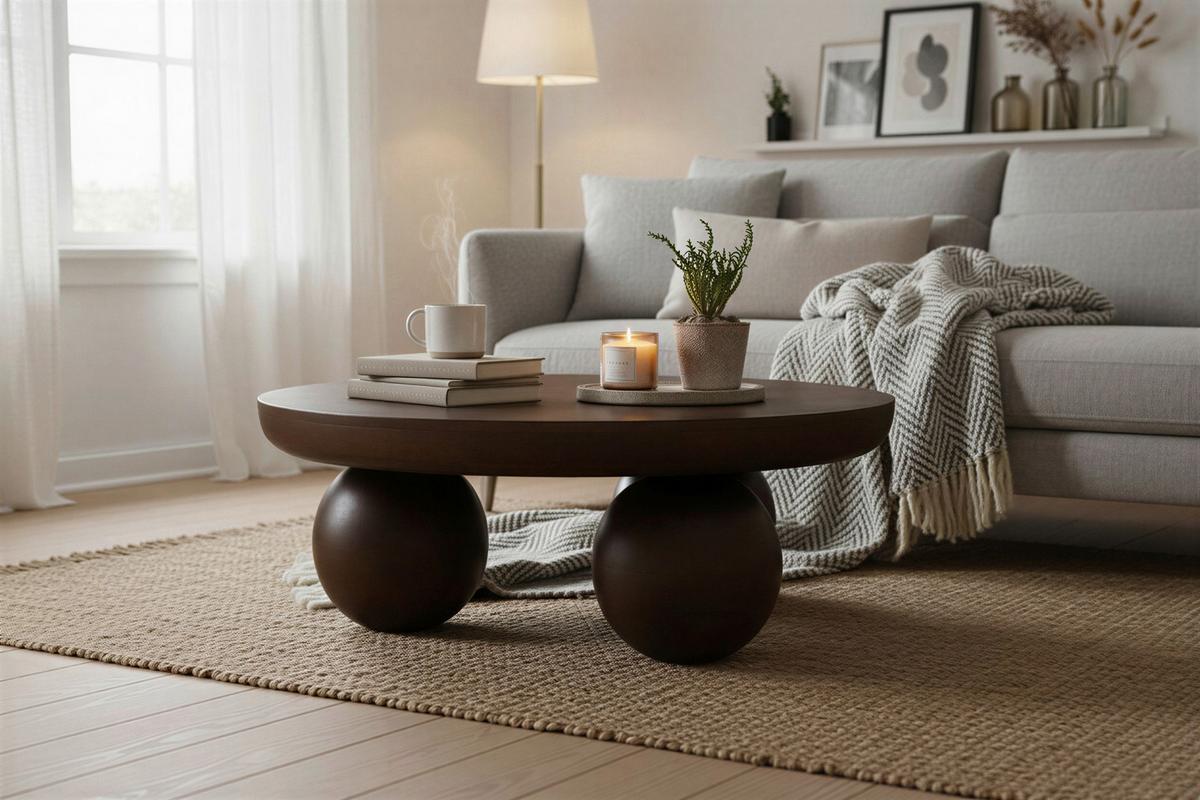 COUCHTISCH Mangoholz B: 90cm - Braun, Design, Holz (90/30/90cm) - MID.YOU