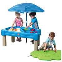 Hrací stolík CASCADING COVE - modrá/zelená, Modern, plast (108/58,5/61cm)