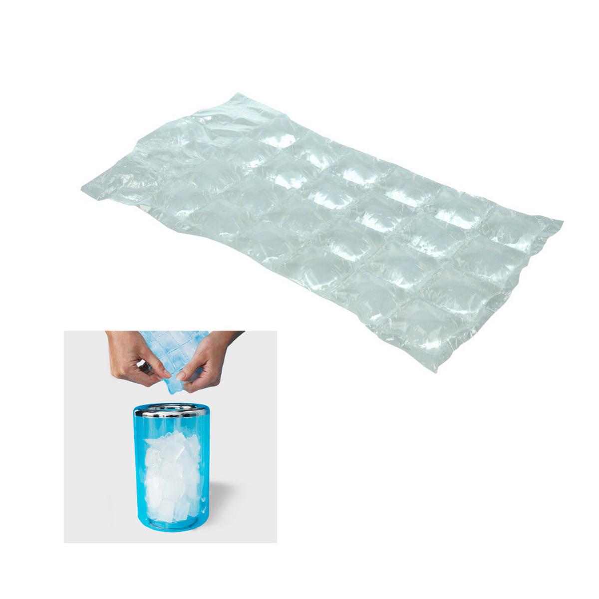 Jégkockakészítő Tasak 10 Db - műanyag (13,3/24,8/4cm)