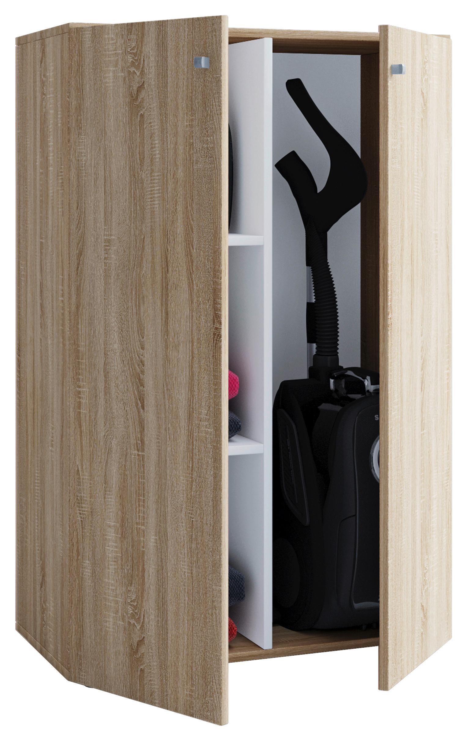 Komoda Lona mini dub Sonoma - strieborná/dub sonoma, Basics, kompozitné drevo/plast (70/105/39cm) - MID.YOU