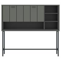 Bar Shirley Grau/Grün/Schwarz B: 127 cm - Schwarz/Grau, Design, Holzwerkstoff (127/112,5/40cm)