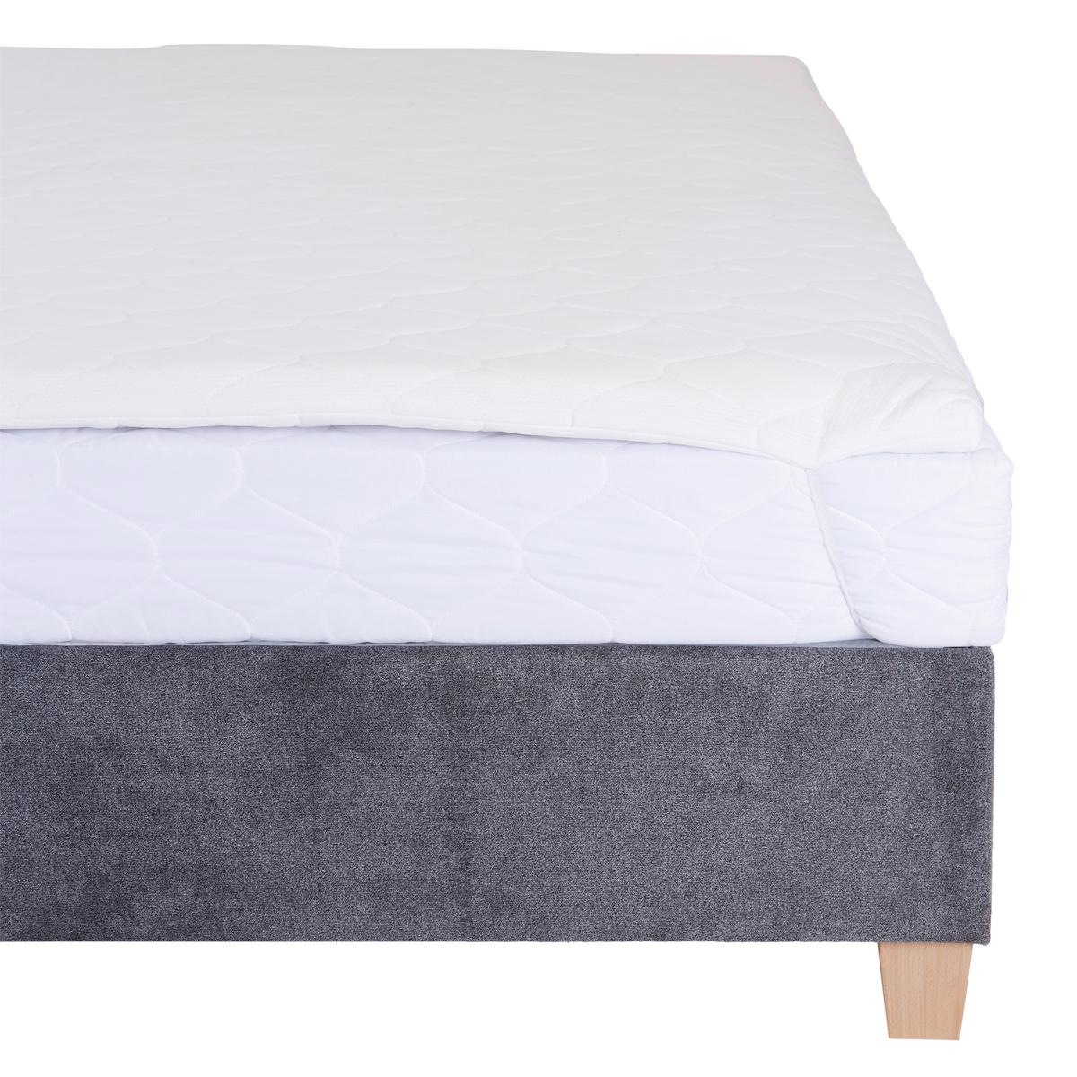 Polsterbett Mit Lattenrost 160x200 Cm Bellagio Anthrazit - Anthrazit/Buchefarben, KONVENTIONELL, Holz/Textil (160/200cm)