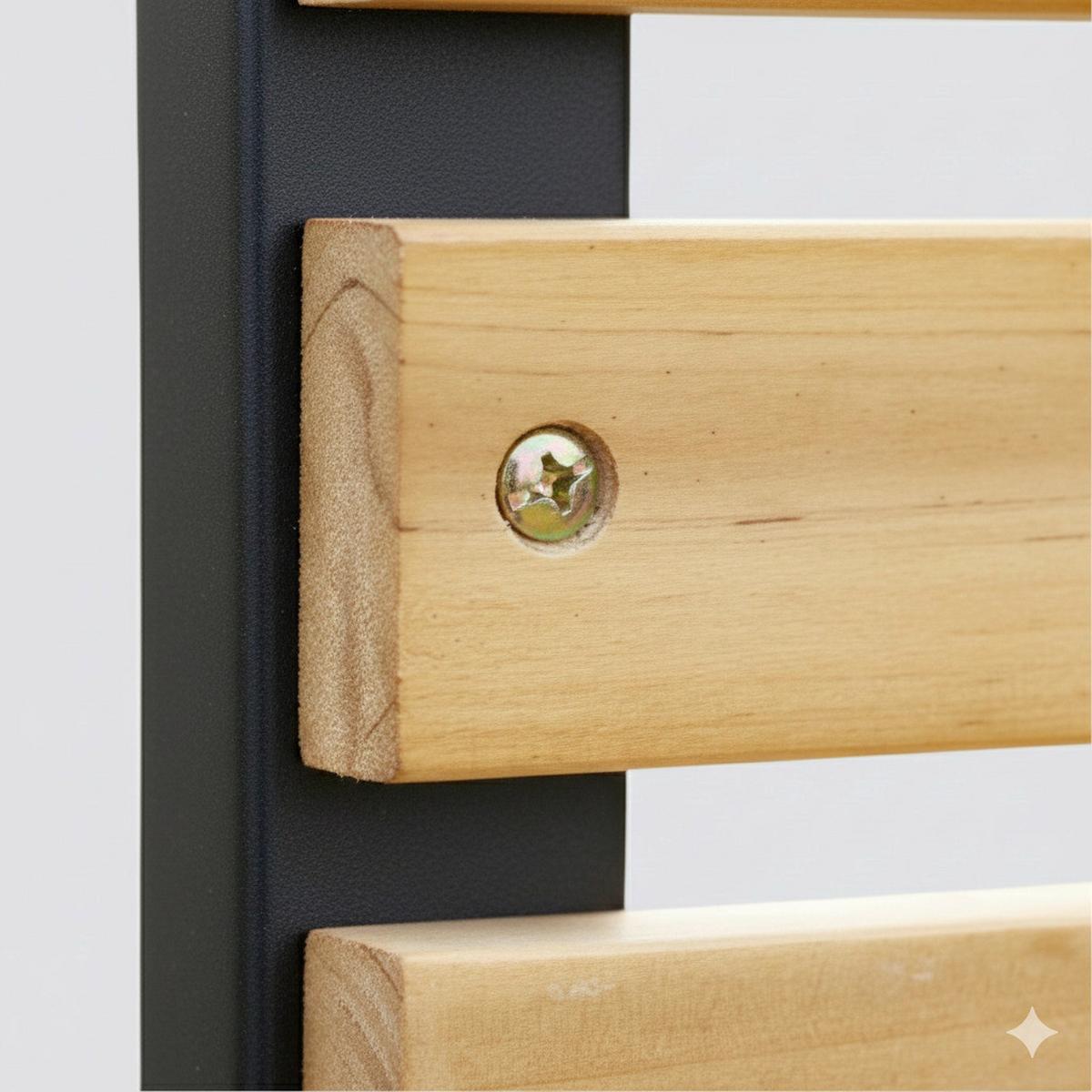 Gartenbank Ph-Tan-Gb-Osaka-Brown - Tannenholzfarben, Basics, Naturmaterialien/Metall (122/60/83cm)