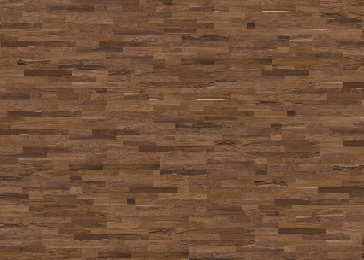 Parkettboden Nussbaum Schiffsboden Stärke 12mm - Nussbaumfarben, Basics, Holzwerkstoff (18/108.5cm) - Living by HARO