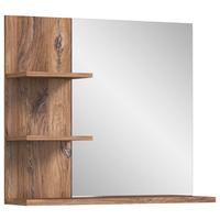 Badspiegel Ramon 80x70 Cm Ablage Eiche - MODERN, Glas/Holzwerkstoff (80/70/20cm) - MID.YOU