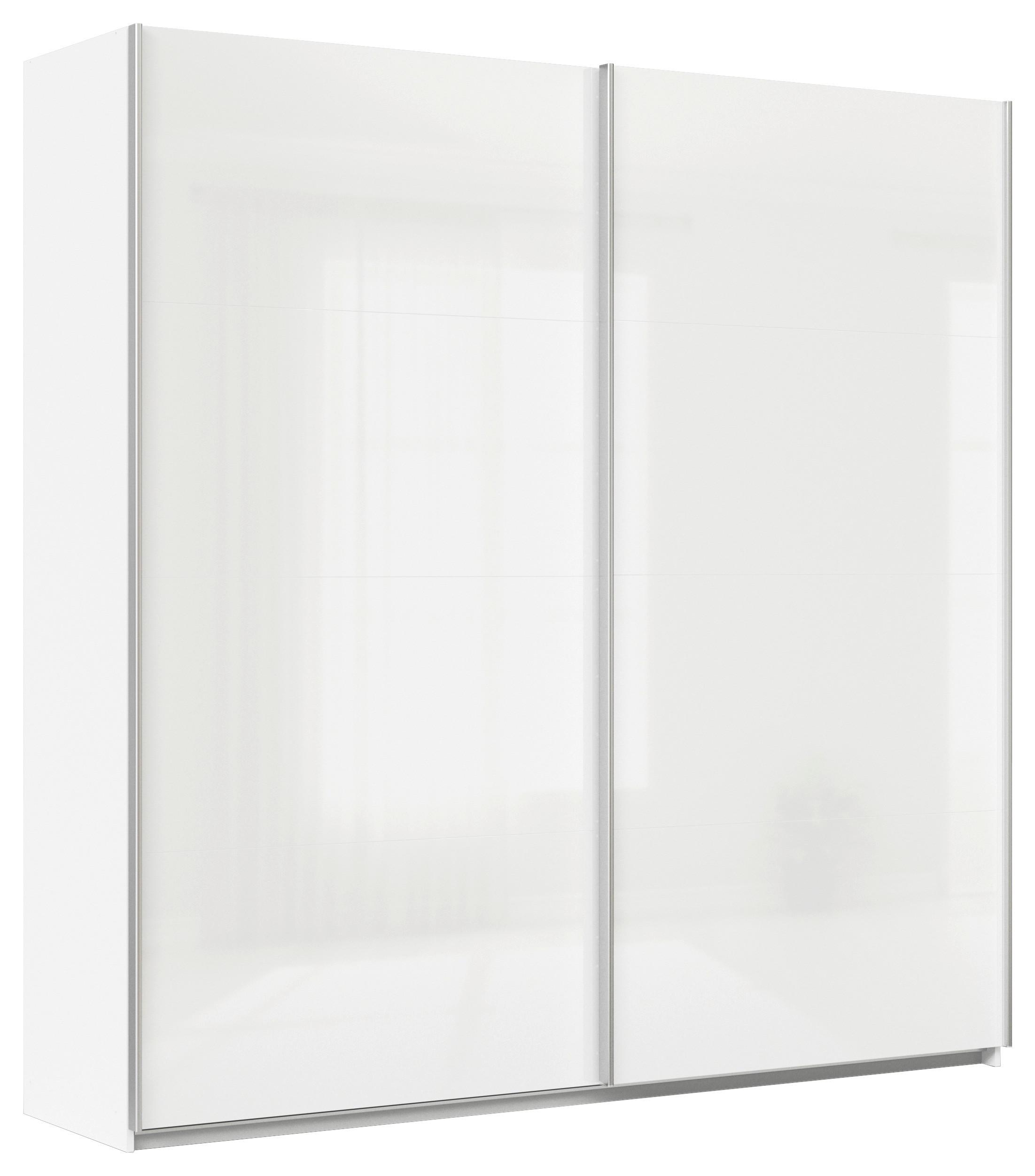 Schwebetürenschrank Feldkirch 225 maxihöhe - Weiß Hochglanz/Weiß, MODERN, Holzwerkstoff (225/229/62cm)