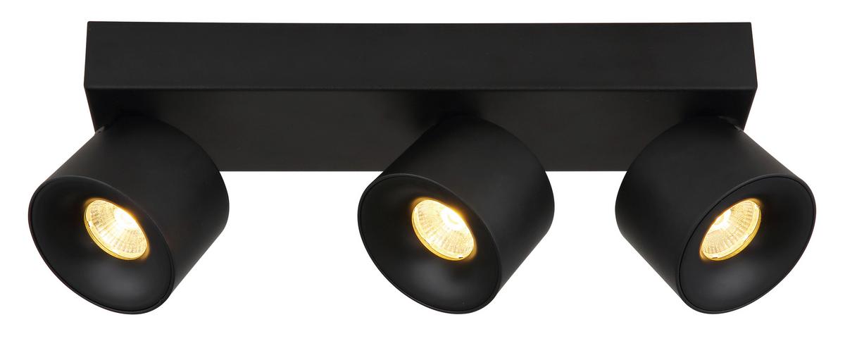 LED-Strahler 56961-3b - Transparent/Schwarz, Design, Kunststoff/Metall (33/7,2/12cm) - Globo