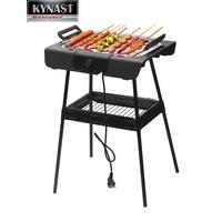 Tischgrill 37,5x28 cm inkl. Standfuß - Schwarz, Basics, Kunststoff - Atrigo