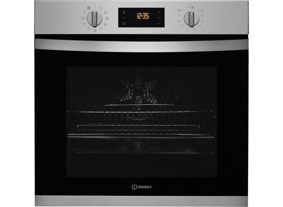 Indesit Einbaubackofen Ifw 3844 H Ix - Edelstahlfarben/Schwarz, MODERN, Glas/Metall (59,5/59,5/55,1cm) - Indesit Indesit Einbaubackofen Ifw 3844 H Ix - Edelstahlfarben/Schwarz, MODERN, Glas/Metall (59,5/59,5/55,1cm) - Indesit