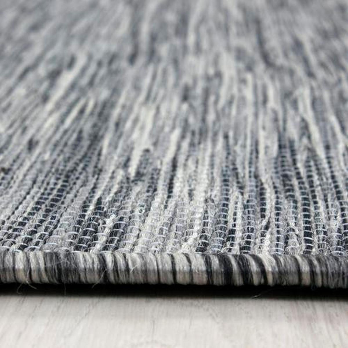 Flachwebteppich Anthrazit Mambo 80x150 cm Naturfaser - Anthrazit, KONVENTIONELL, Textil (80/150cm)