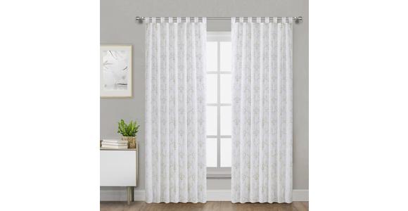Vorhang mit Schlaufen und Band Alma 140x255 cm Champagner - Champagner, MODERN, Textil (140/255cm) - Luca Bessoni