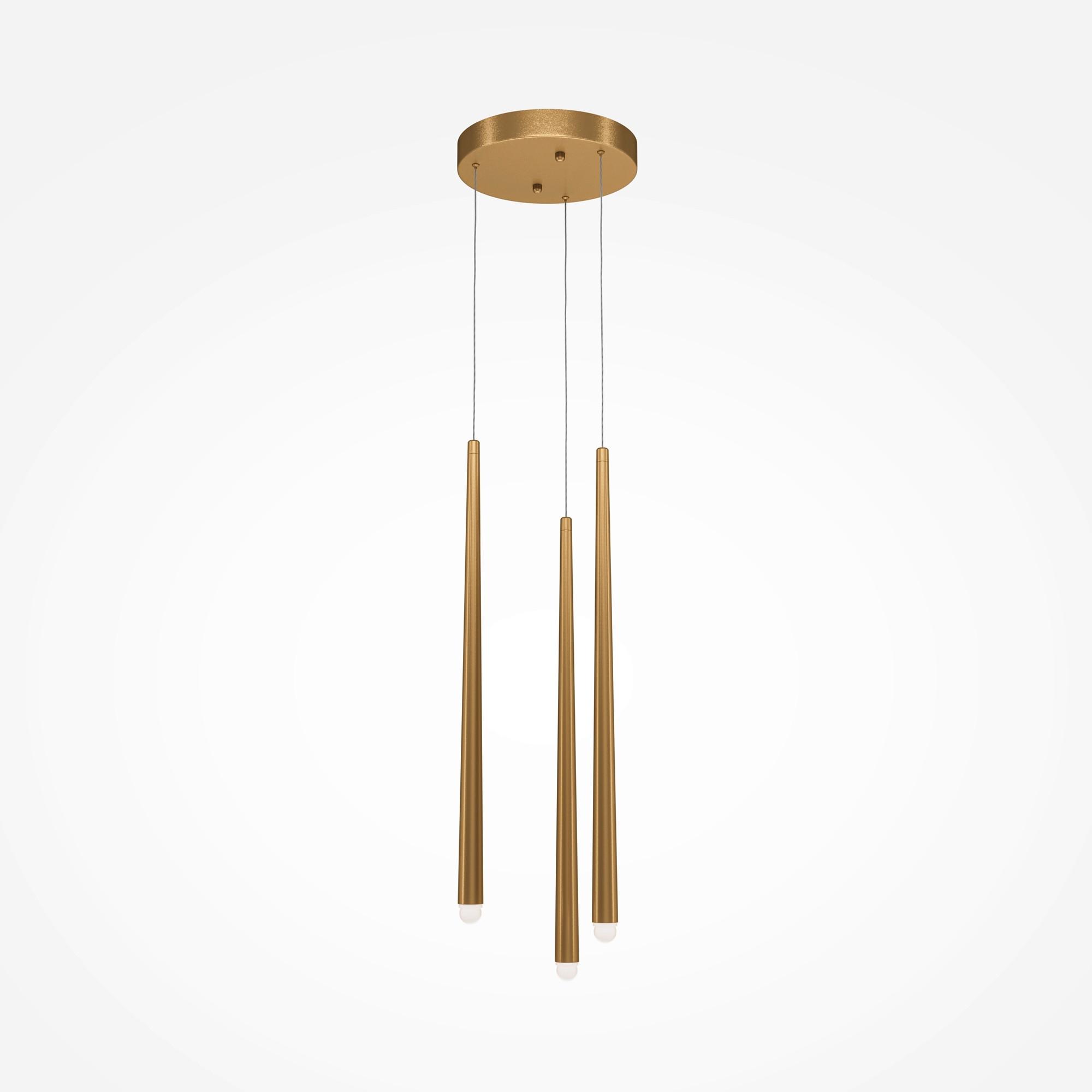 Pendelleuchte Cascade - Messingfarben, Trend, Metall (26/150cm) - MAYTONI