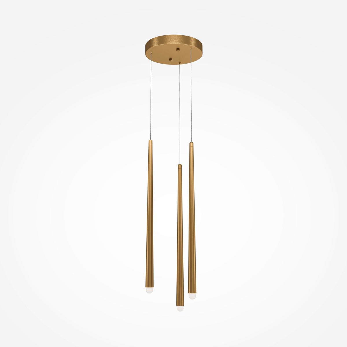 Pendelleuchte Cascade - Messingfarben, Trend, Metall (26/150cm) - MAYTONI