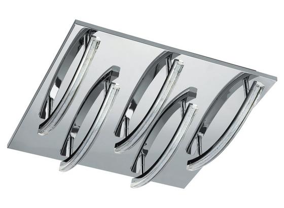 LED-Deckenleuchte Pertini - Chromfarben/Transparent, MODERN, Kunststoff/Metall (30/30/9,5cm) LED-Deckenleuchte Pertini - Chromfarben/Transparent, MODERN, Kunststoff/Metall (30/30/9,5cm)