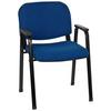 Besucherstuhl Xt 650 Blau/Schwarz Bis 120 Kg - Blau/Schwarz, Basics, Kunststoff/Textil (55/84/42cm) - MID.YOU