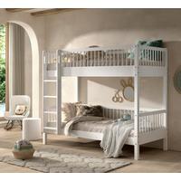 ETAGENBETT Forrest Weiß 90x200cm - Weiß/Naturfarben, MODERN, Holz (90/200cm) - Vipack