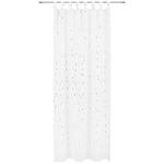 Vorhang mit Schlaufen und Band Julia 140x255 cm Weiß/Silber - Weiß, MODERN, Textil (140/255cm) - Luca Bessoni