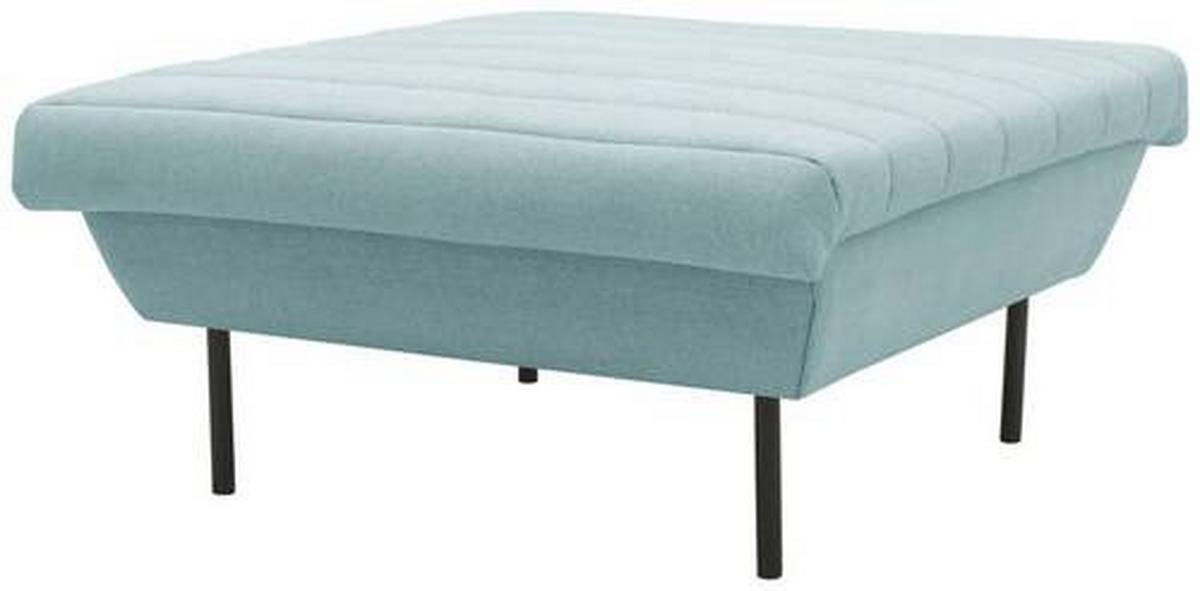 Hocker Looks Ix - Mintgrau/Schwarz, Design, Textil (90/45/105cm) - LOOKS by W.Joop