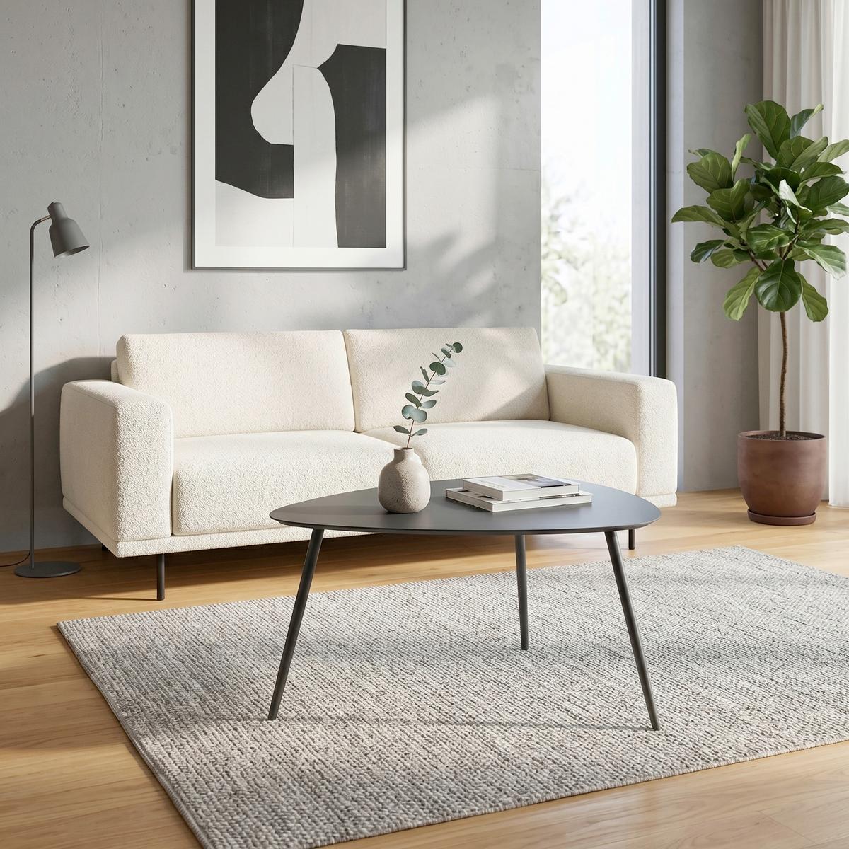 Konferenčný stolík FINE čierna výška 35,5cm - čierna, Modern, kov (57,5/56/35,5cm) - Mömax