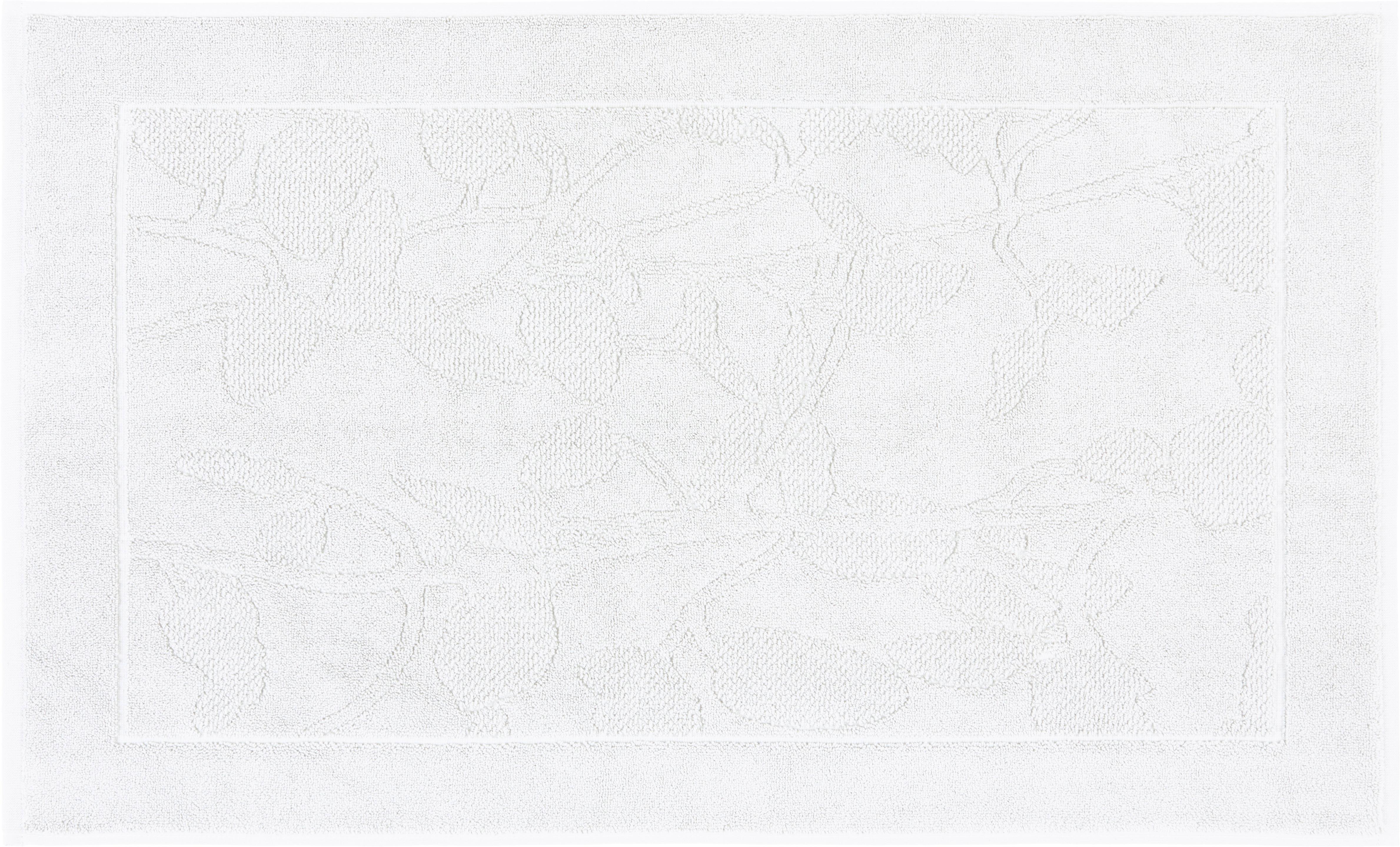 Badematte Lucia - Weiß, ROMANTIK / LANDHAUS, Textil (50/80cm) - James Wood