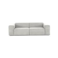 3-sitzer-sofa Manne Hellgrau B: 266 Cm - Hellgrau/Schwarz, Design, Textil (266/76/116cm) - MID.YOU