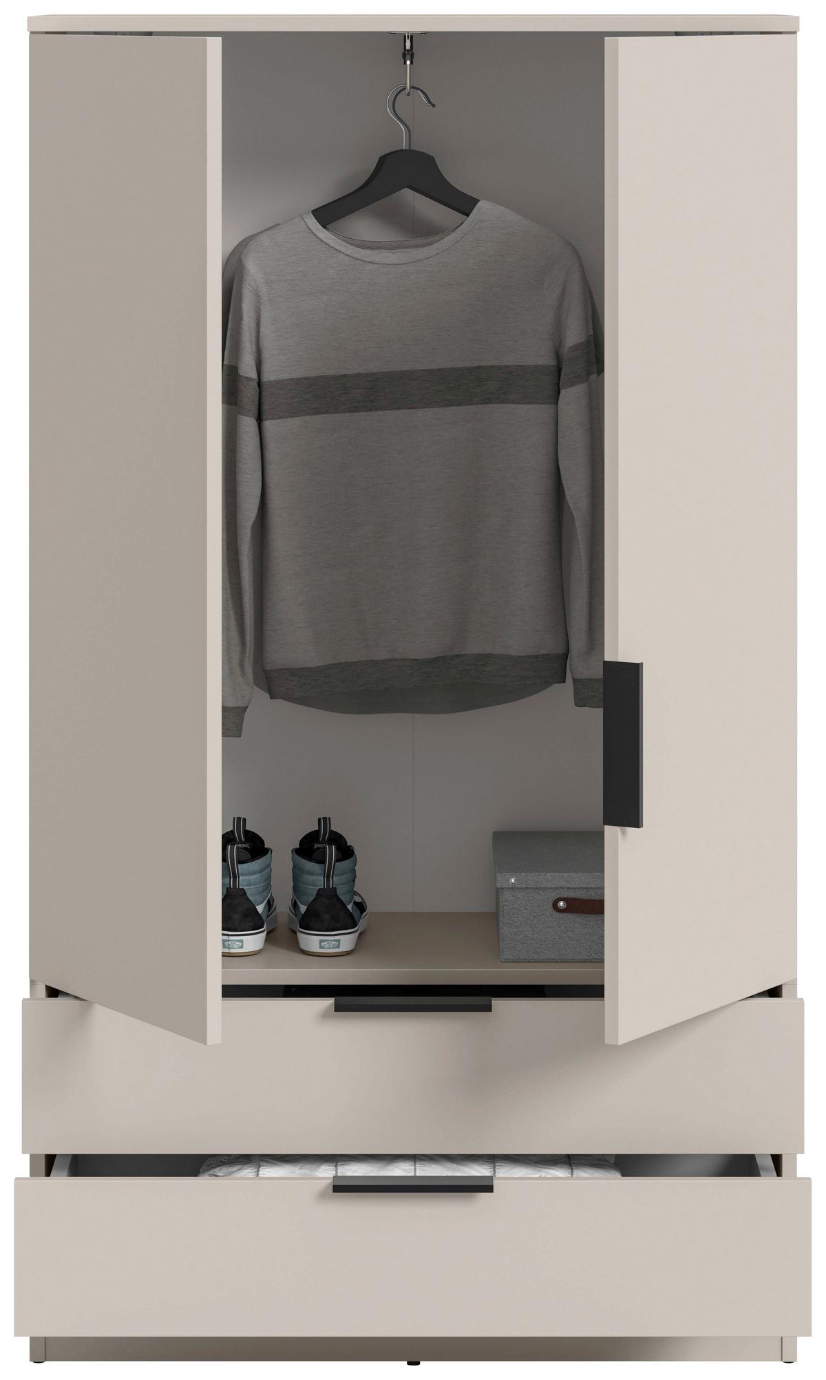 DREHTÜRENSCHRANK Kopenhagen Kaschmir B: 80cm - Kaschmir, MODERN, Holzwerkstoff (80/140/37cm) - Livetastic