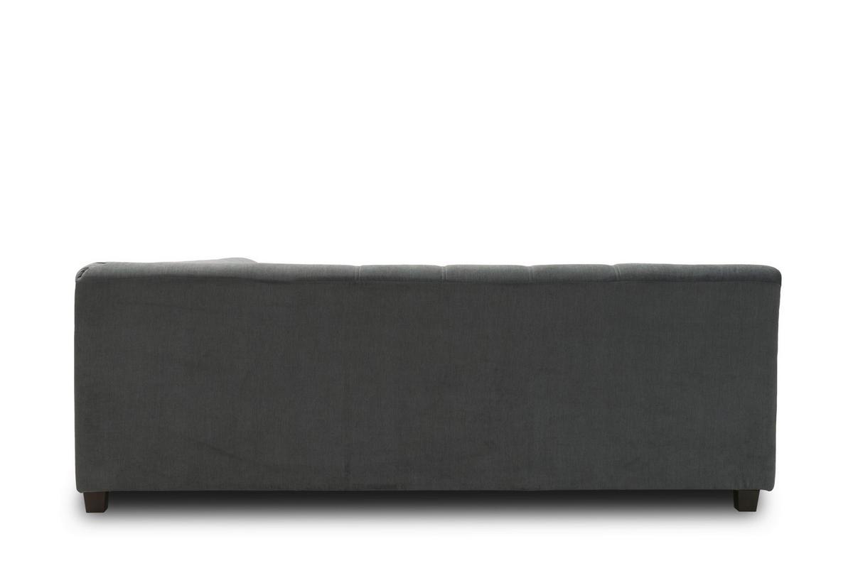 Wohnlandschaft Norma Mit Schlaffunktion Dunkelgrau - Wengefarben/Dunkelgrau, Design, Textil (212/328/153cm) - MID.YOU
