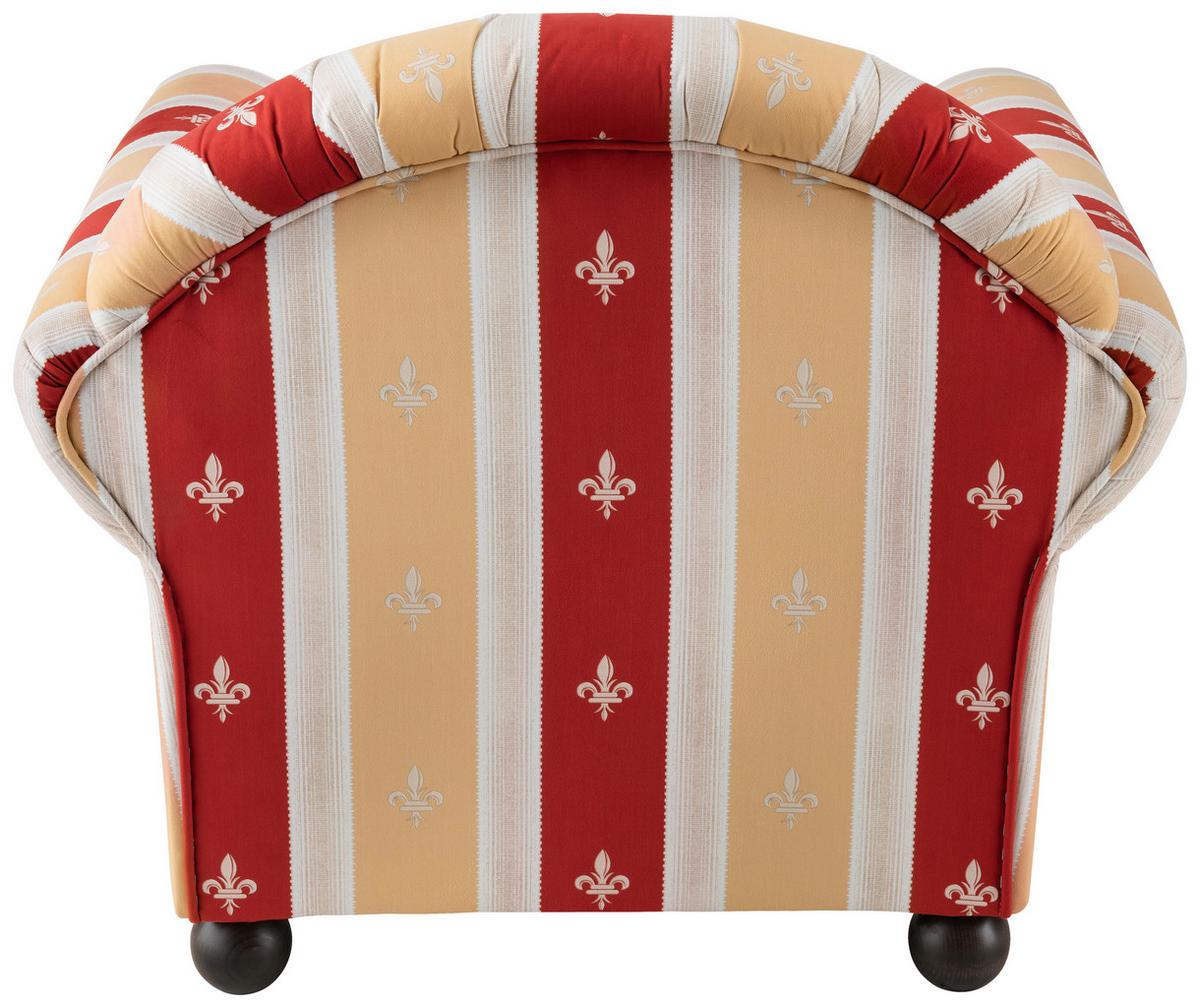 Sitzgarnitur Torello 3-teilig Rot - Wengefarben/Rot, KONVENTIONELL, Textil (439/84/80cm) - Livetastic