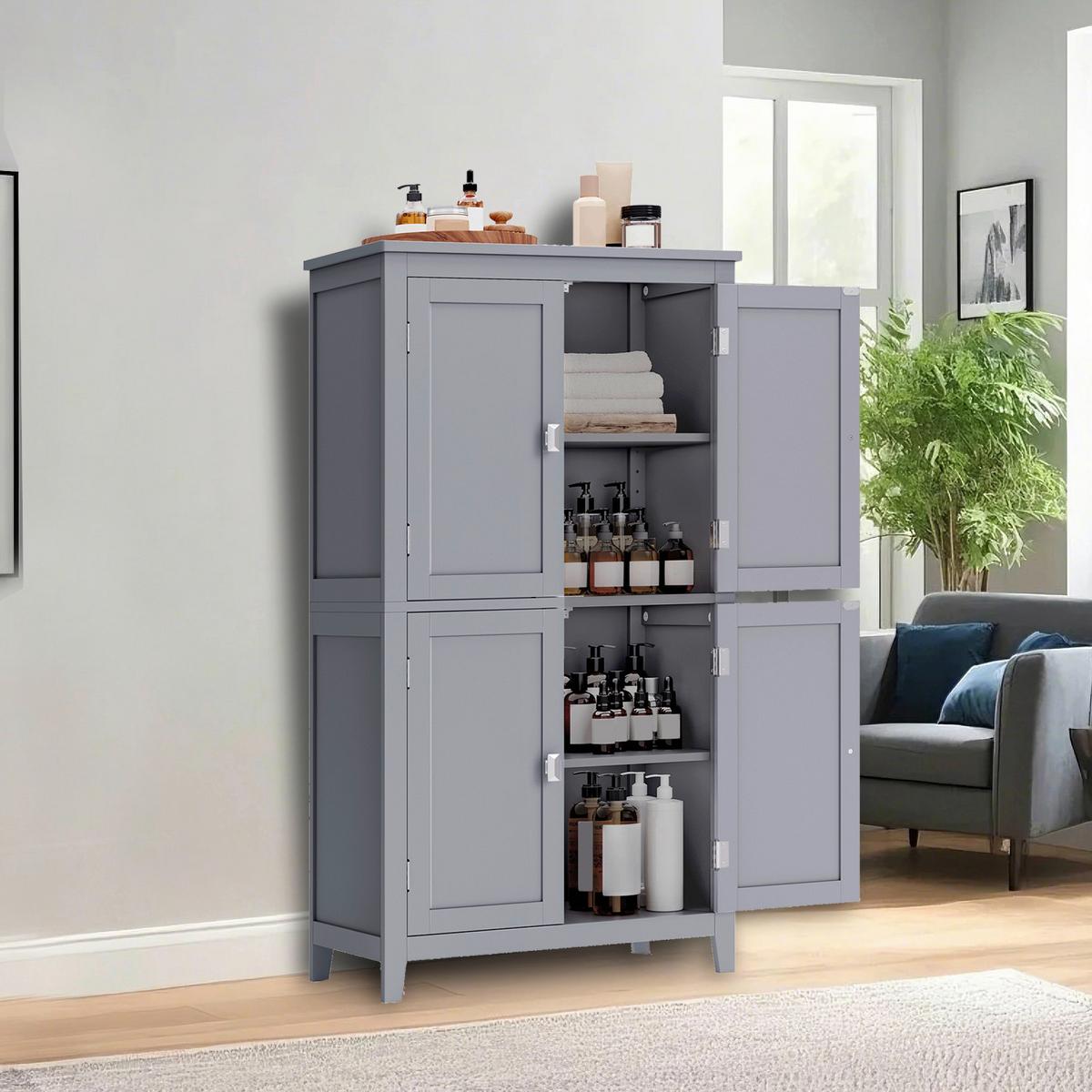 Midischrank Floor Cabinet - Grau, MODERN, Holzwerkstoff (60/110/30cm) - MID.YOU