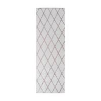 Teppich Läufer Weiß/Beige Vivica 80x250 cm - Beige/Weiß, Design, Textil (80/250cm) - Kayoom