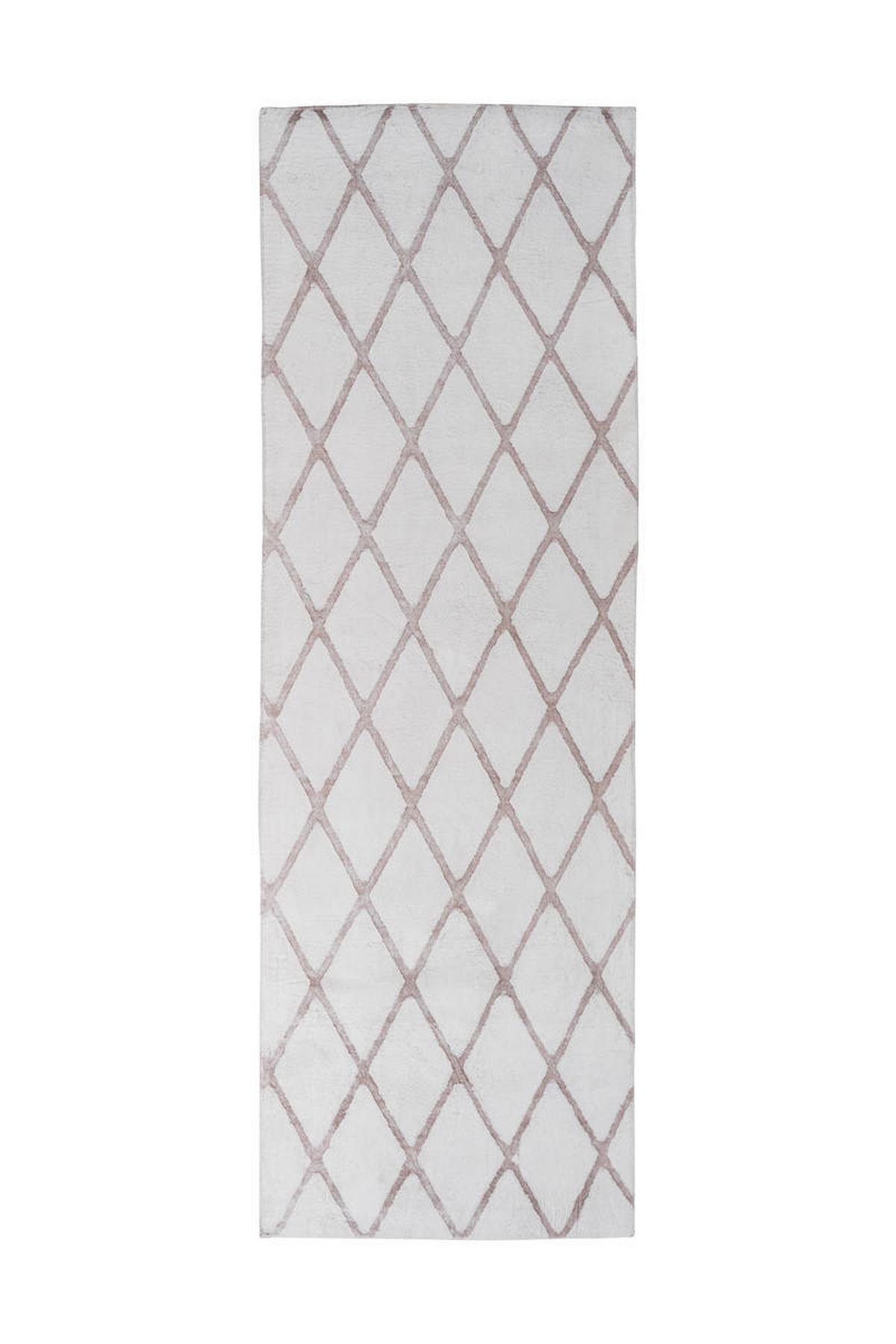 Teppich Läufer Weiß/Beige Vivica 80x250 cm - Beige/Weiß, Design, Textil (80/250cm) - Kayoom