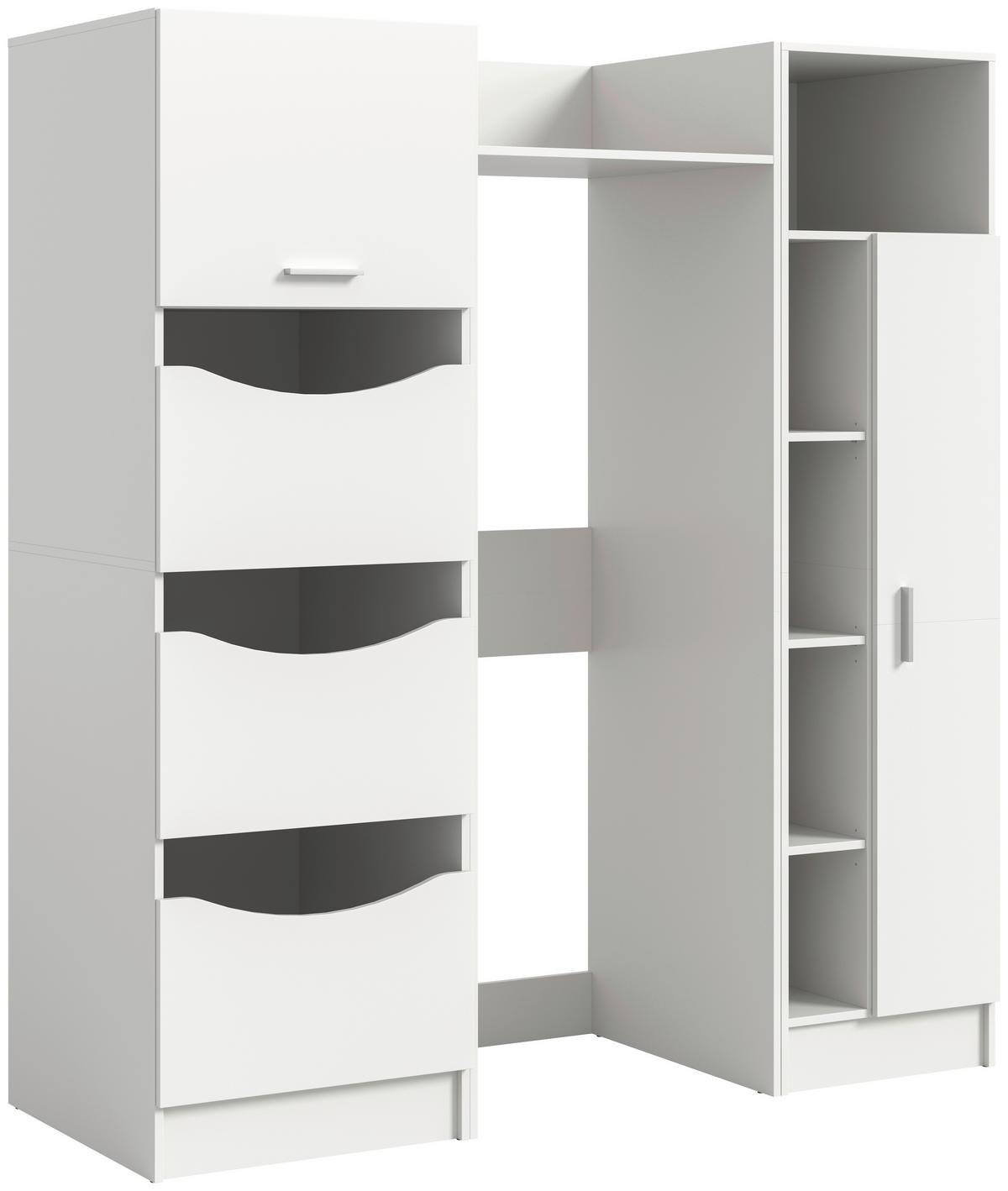 Práčovňa Free biela - biela, Basics, kompozitné drevo (166/195/62cm) - MID.YOU