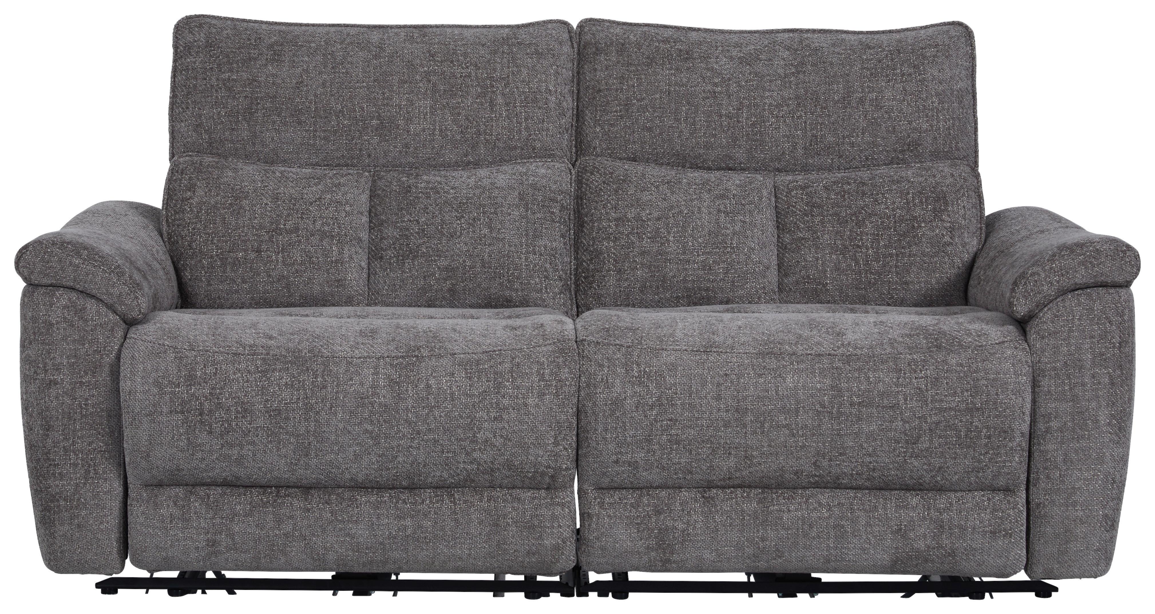 3-Sitzer-Sofa mit Relaxfunktion Tokio Grau - Grau, MODERN, Holz/Textil (200/96,5/102cm)