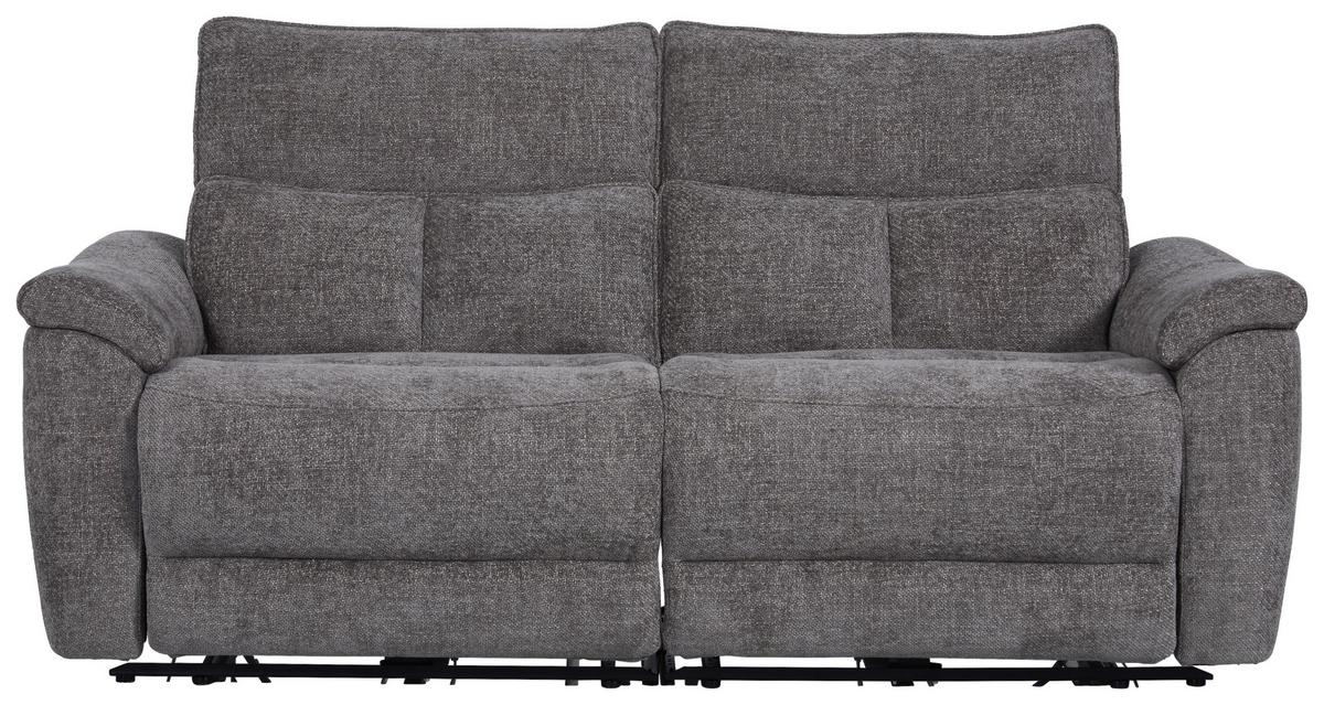 3-Sitzer-Sofa mit Relaxfunktion Tokio Grau - Grau, MODERN, Holz/Textil (200/96,5/102cm)