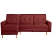 Eckschlafsofa Just Cool - Rot/Erlefarben, Design, Textil (230/93/152cm) - Max Winzer