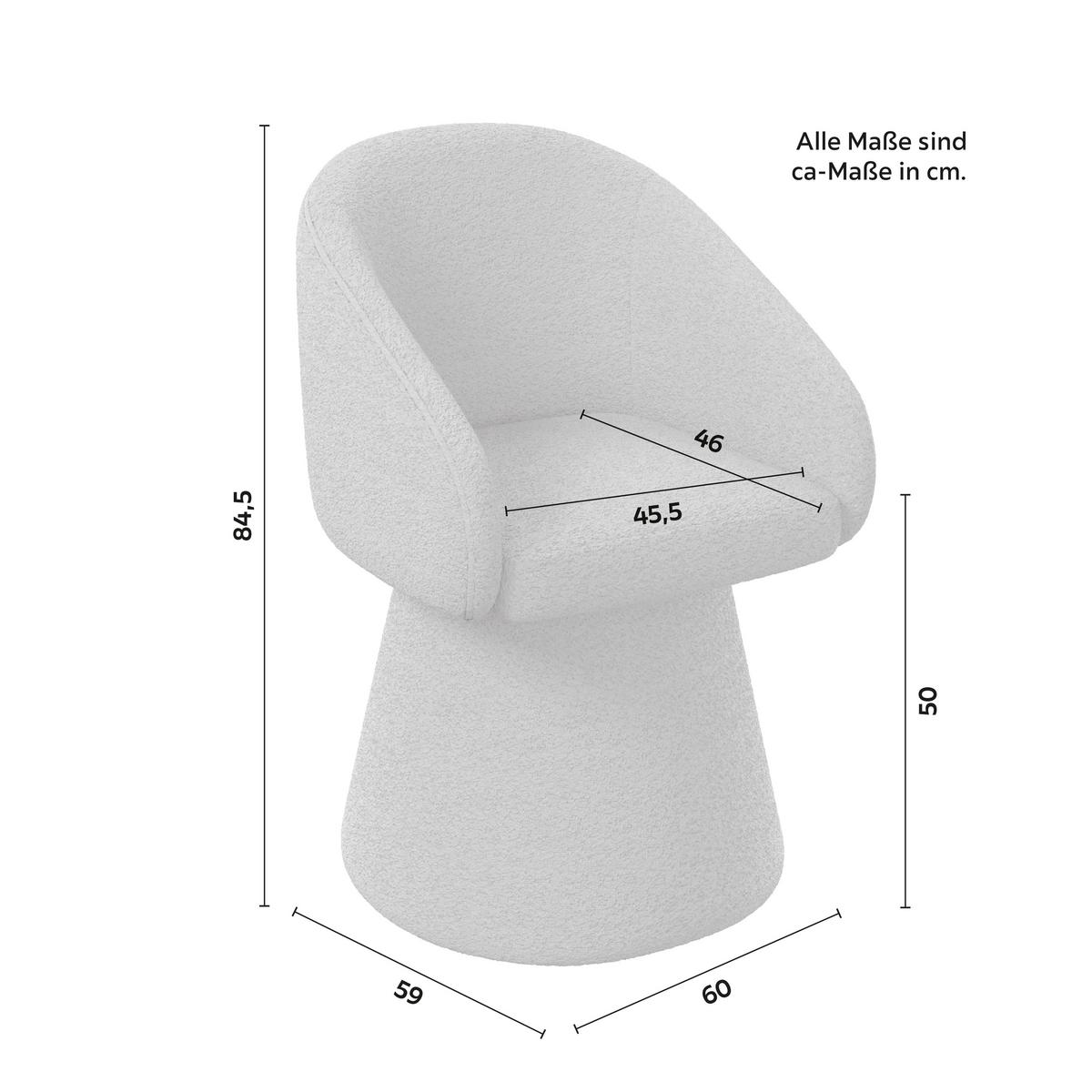 ŽIDLE S PODRUČKAMI MAIA - šedá, Moderní, kov/textil (60/84,5/59cm) - Bessagi Home