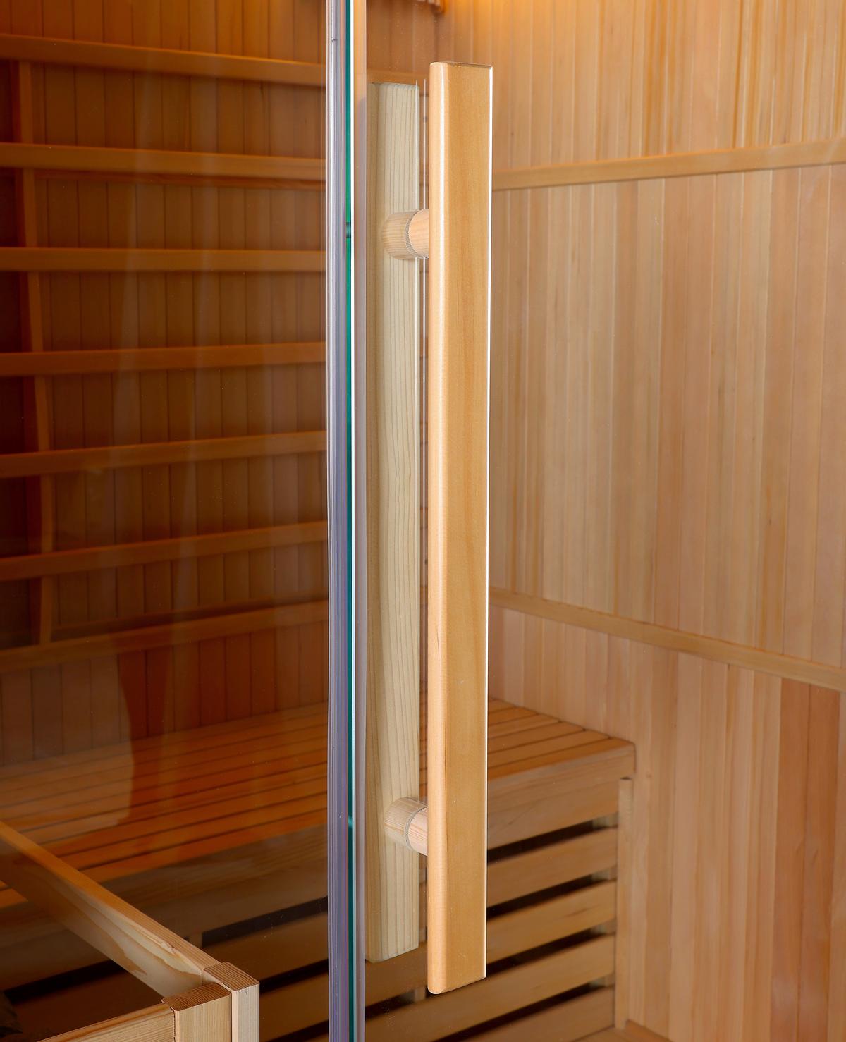 Finnische Sauna Riga Int. Steuerung, 4,5-Kw-Ofen - Basics, Holz (150/190/120cm)