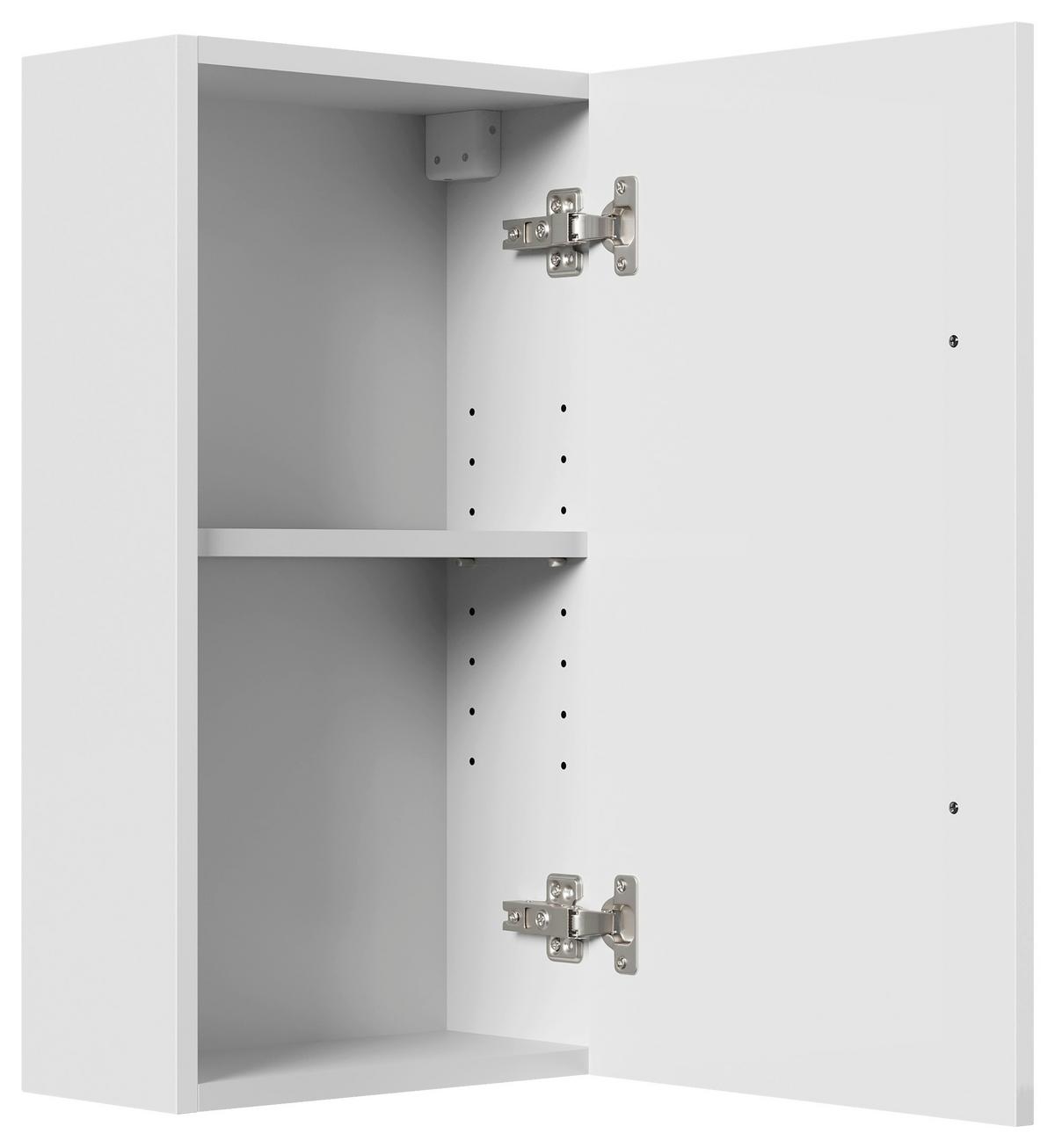 MIDISCHRANK Weiß Hochglanz B: 35cm - Weiß Hochglanz, Basics, Holzwerkstoff (35/62/16,6cm) - MID.YOU