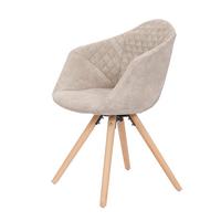 Sada stoličiek krémová - biela/krémová, Design, drevo/plast (59/82/55cm)