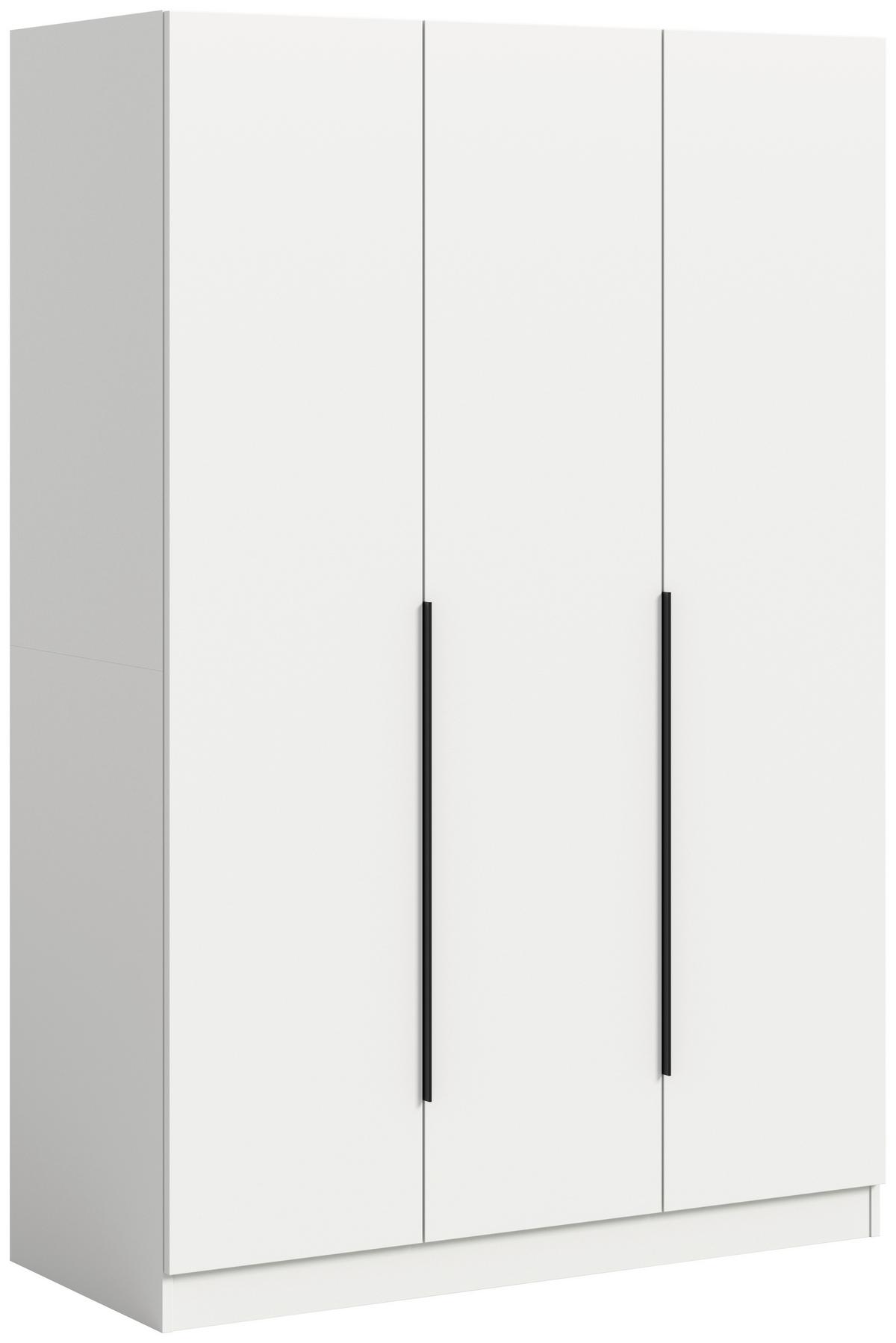 Drehtürenschrank Kopenhagen, Weiß B: 120 Cm - Weiß, MODERN, Holzwerkstoff (120/181/52cm) - MID.YOU