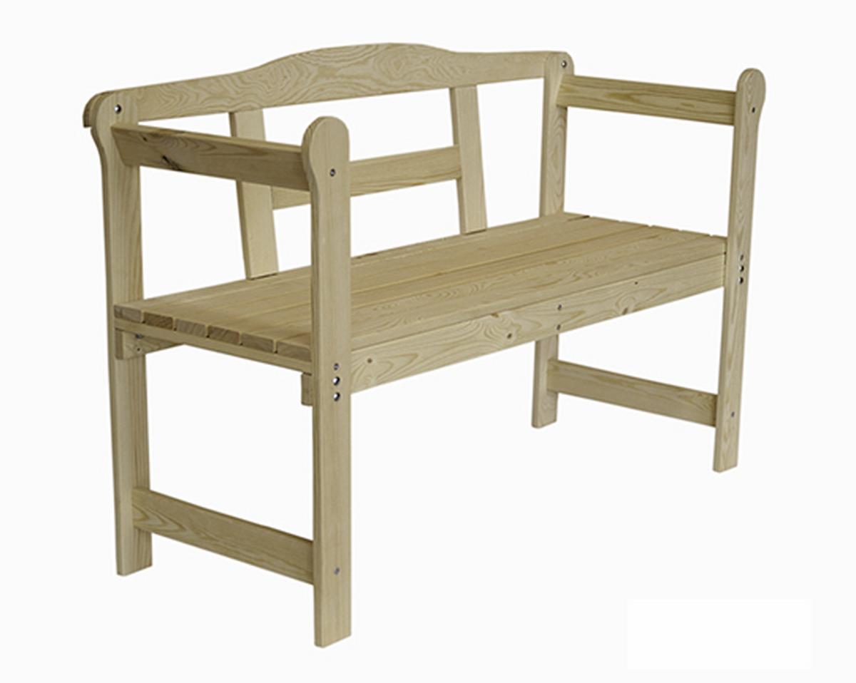 Gartenbank Fichte 2-Sitzer - Fichtefarben, Basics, Holz (118/78/45,5cm)