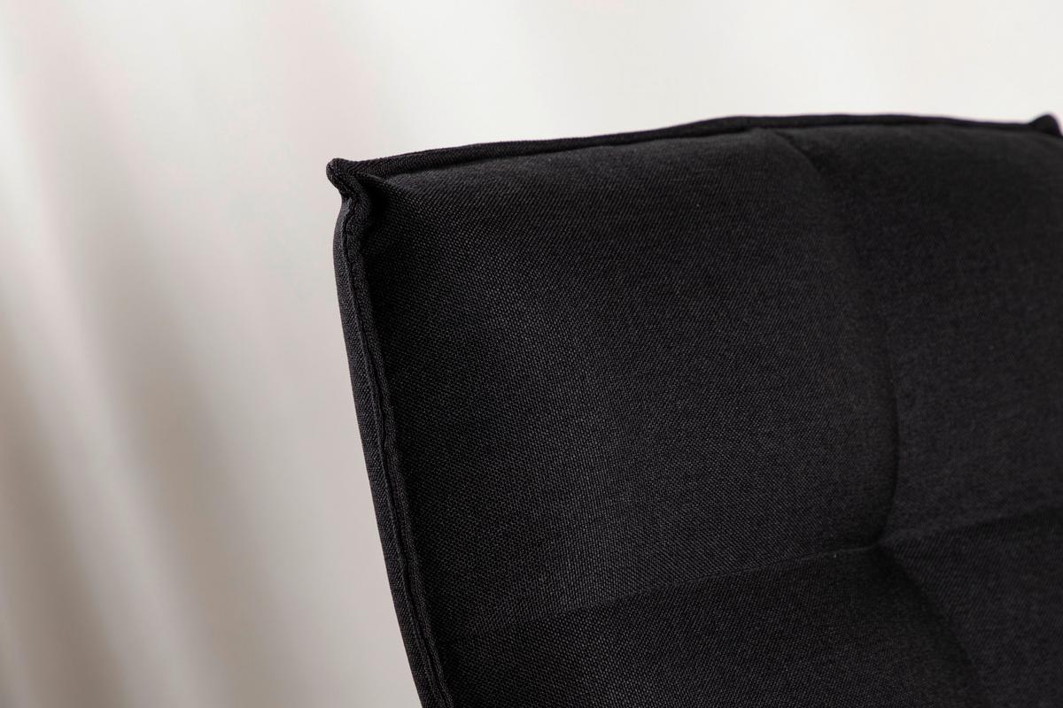 Sessel Madison - Schwarz, Design, Textil/Metall (62/78/83cm) - Livetastic