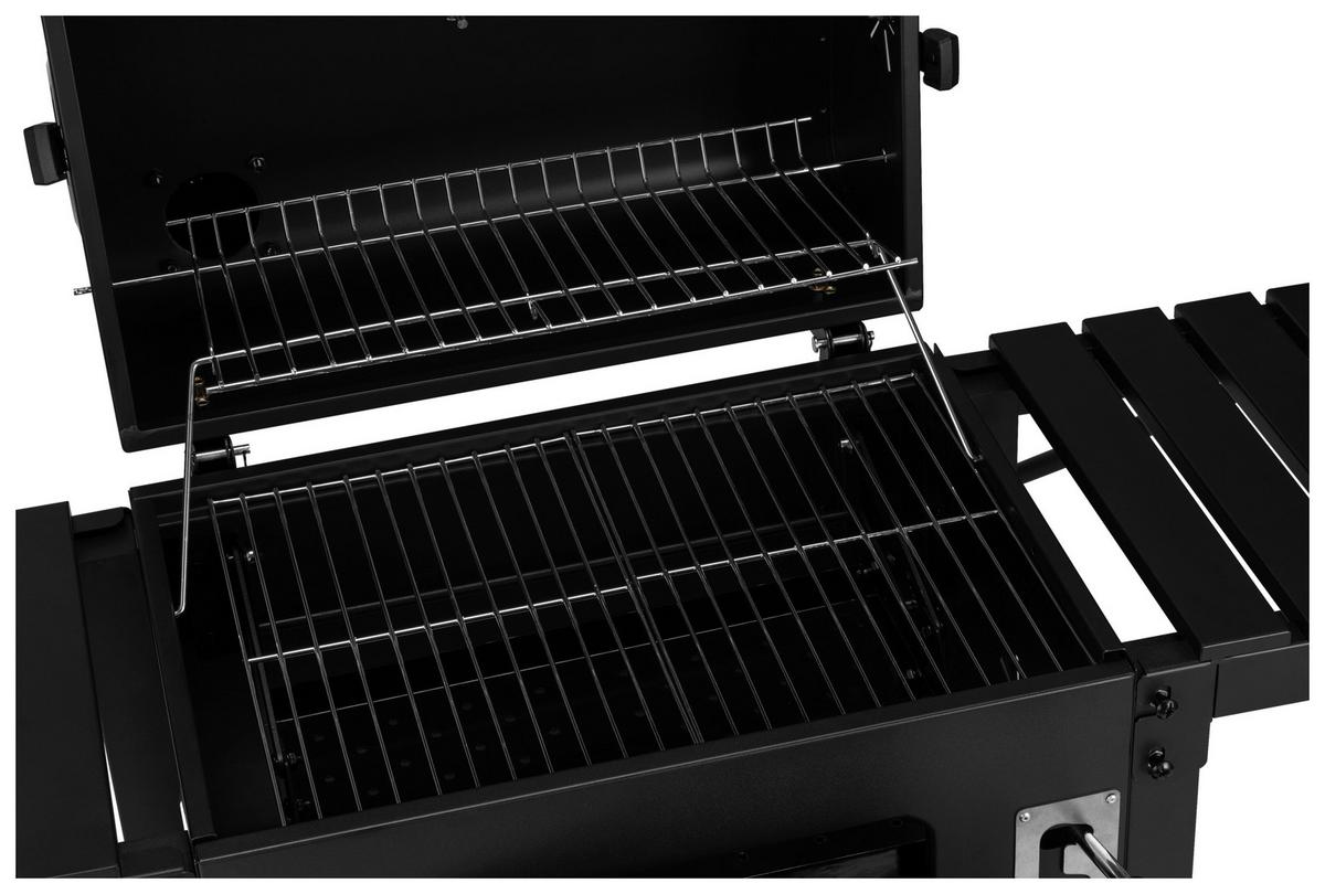 Faszenes Grill Blacky - fekete, Trend, műanyag/fém (109/54/104,5cm) - Homezone